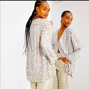 ASOS EDITION pearl and tassel embellished jacket. IN SEARCH OF….. Not for sale!